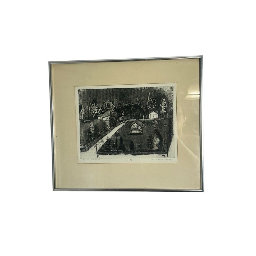 Sister Rose Marie Conway 1978 Art Signed Print‎ Conway's Corner 1/15 etching